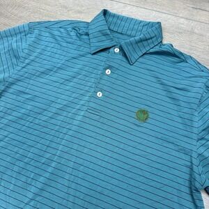 Masters Blue Green Striped Polo Men's Augusta FAIR